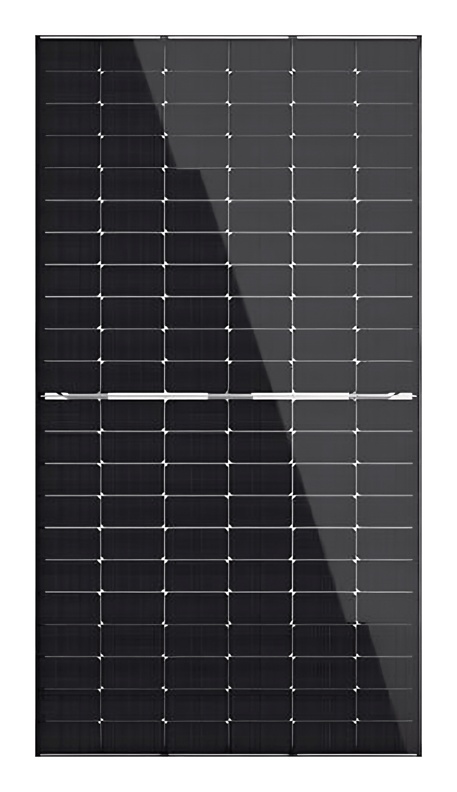 NKM-132 N-type bifacial solar module, front view