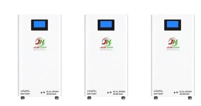 Three JUN-HAN wall batteries side by side